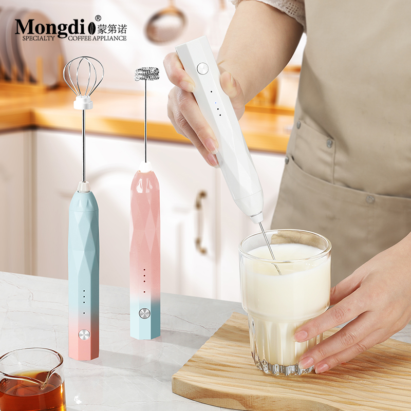 Mongdio打奶泡器咖啡打泡器奶泡打发器电动奶泡机手持牛奶搅拌器
