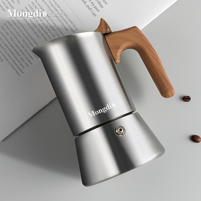 Mongdio摩卡壶不锈钢煮咖啡壶意式浓缩萃取咖啡机萃取壶咖啡器具