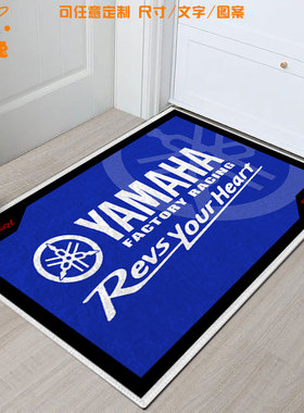 雅马哈Yamaha机车R1摩托车mt03车迷硅藻泥地垫玄关入户门口脚垫子