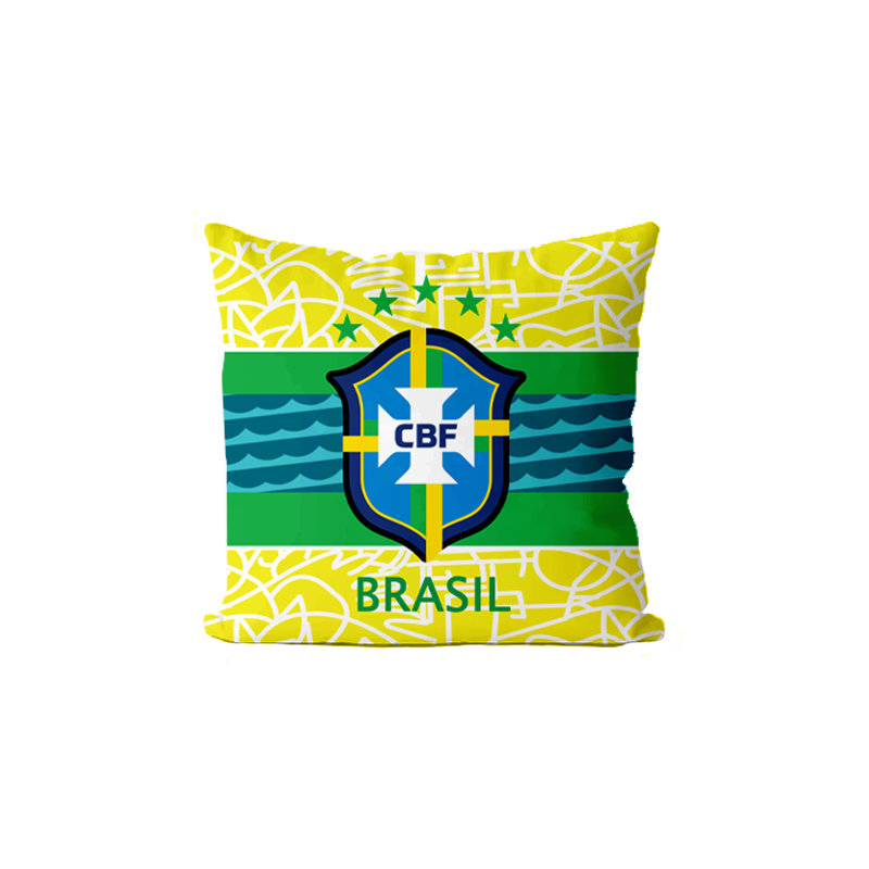 2024美洲杯巴西国家队足球迷抱枕办公室腰枕汽车靠垫床头沙发靠枕