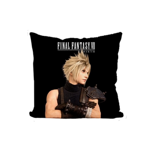 FF7最终幻想7重生克劳德蒂法游戏抱枕办公室腰枕汽车靠垫沙发靠枕