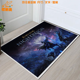 艾尔登法环黑夜君临老头环周边硅藻泥地垫玄关入户门口脚垫子地毯