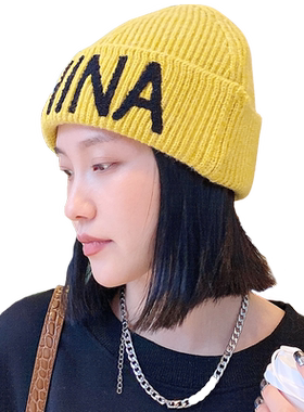毛线帽可爱女韩国秋冬
