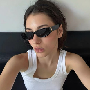 欧美风方形猫眼墨镜时尚个性高级感复古辣妹女士太阳镜杨树林同款