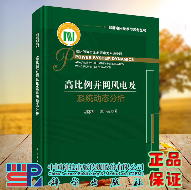 正版现货 高比例并网风电及系统动态分析 智能电网技术与装备丛书 胡家兵 谢小荣 科学出版社 9787030682116
