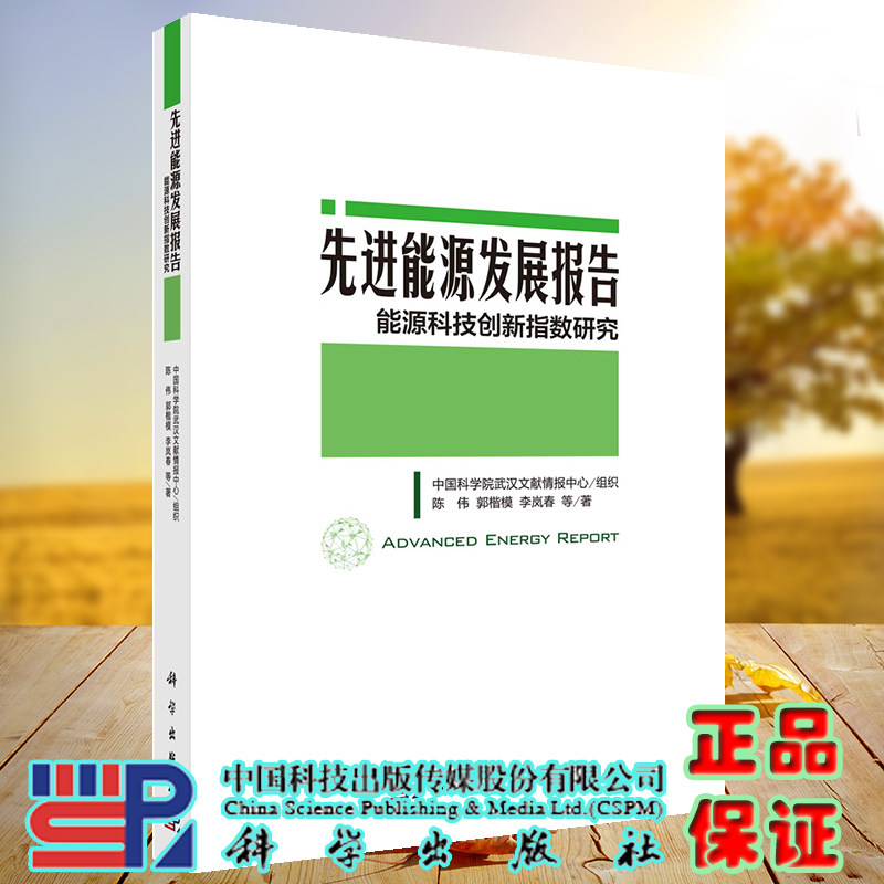 正版现货 先进能源发展报告:能源科技创新指数研究 陈伟 郭楷模 李岚春 等 科学出版社 9787030725332