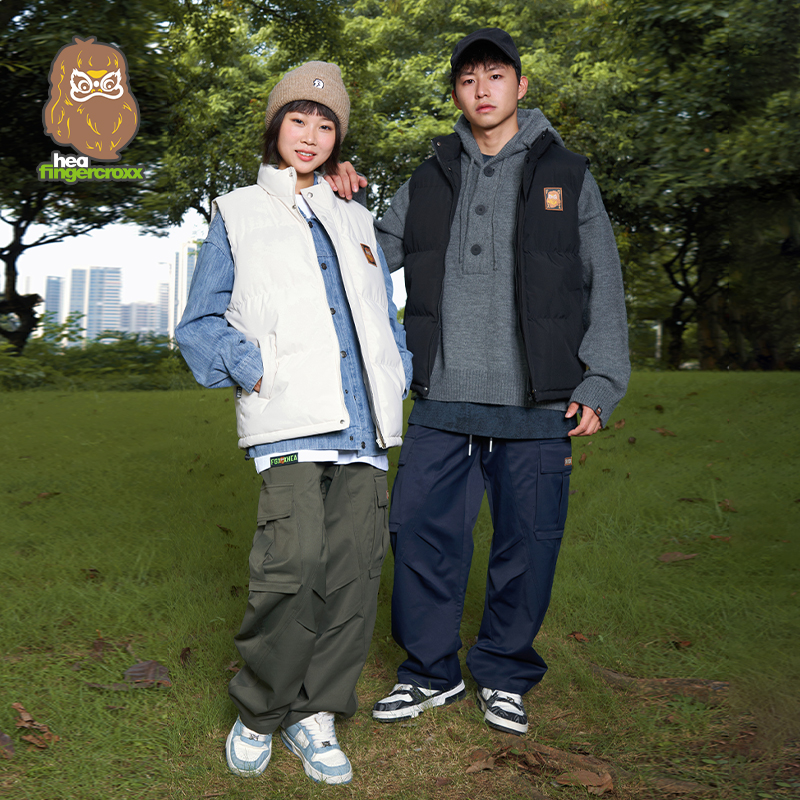 HEA x i.t fingercroxx联名立领舒适马甲背心情侣款秋冬保暖外套