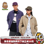 衬衫 i.t HEA fingercroxx联名秋冬工装 POLO领长袖 外套男情侣款