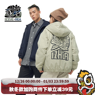 冬季 HEA izzue联名国潮棉衣棉服外套男新款 i.t 休闲保暖面包服
