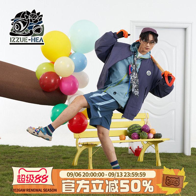 HEAxizzue联名情侣棒球领棉衣
