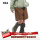 HEA 抽绳拼接休闲百搭机能风潮牌 宽松直筒多口袋工装 经典 短裤