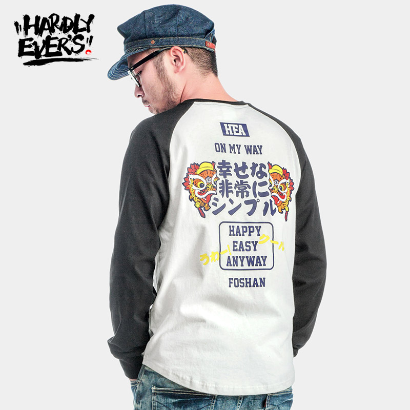 hardlyevers¶î·Æ¶ûÔ´´¹ú³±HEAÖйú·ç´óÂëÄÐ×°¿íËÉÓ¡»¨³¤ÐäTÐôÄÐ