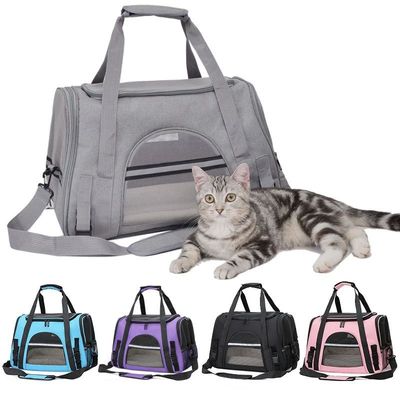 Cat Bags Soft-Sided Portable Dog Carrier Mesh Breathable Car
