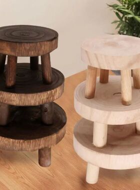 New Wooden Plant Stand Flower Pot Base Holder Stool Garden F