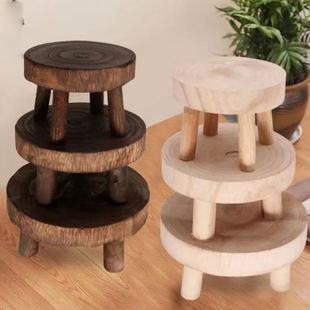 New Wooden Plant Stand Flower Pot Base Holder Stool Garden F