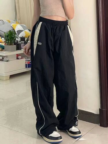 Y2K Baggy Pants Women Streetwear 90s Wide Leg Sweatpants Sum