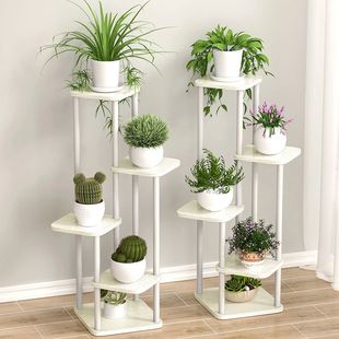 Plant Stand Pot Rack Wooden Shelf Stand For Flowers Balcony
