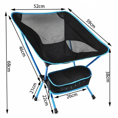 Portable Lazy Back Chair High-end Light Aluminum Alloy Foldi