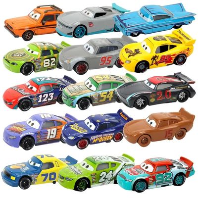 Newest Disney Pixar Metal Car Lightning McQueen Racing Famil