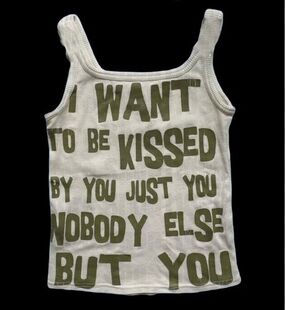 Summer Y2k Letter Print Youthful Woman Tanks & Camis Korean