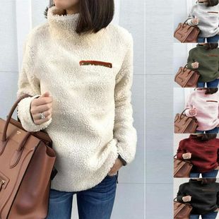 and Comfortable Solid Winter Turtleneck Soft Color Pul Super