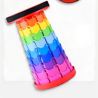 Folding Stool Outdoor Portable Chair Retractable Adjustable