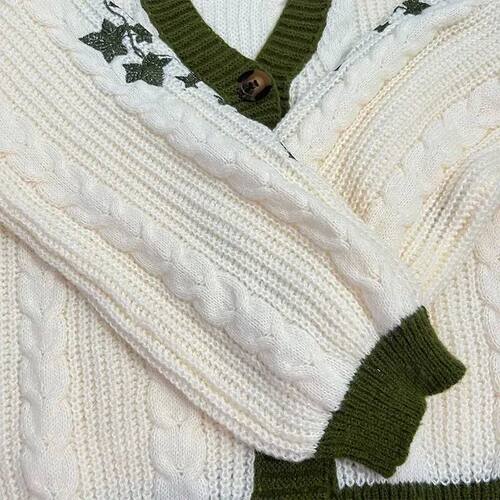 Evermore Cardigan Taylor Version Green Vine Embroidered Butt