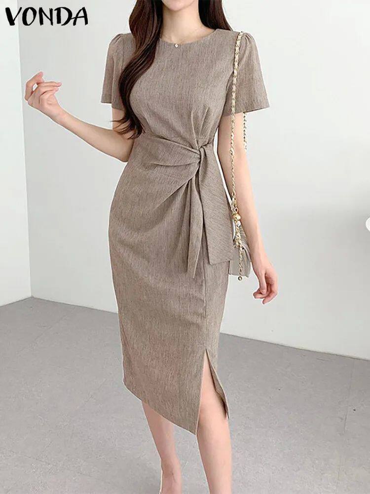 2024 Elegant Party Dress Fashion Women Casual Loose Short Sl图片