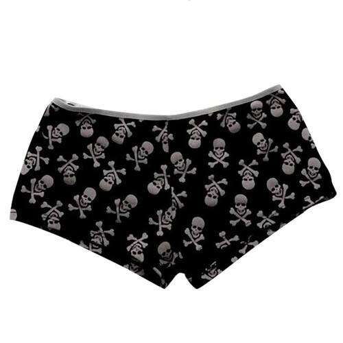 Rock Goth Y2K Shorts Skull Aesthetics Graphic Print Fashion