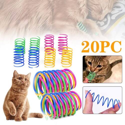 Kitten Coil Spiral Springs Cat Toys Interactive  Gauge Cat S