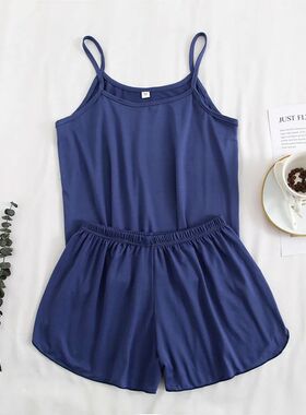 FallSweet Pajamas for Women Summer Solid  Sleepwear Sexy Pyj