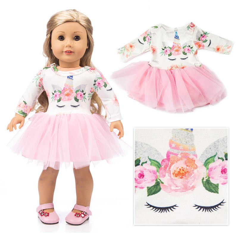 18 inch American girl doll dress change doll dress vinyl dol