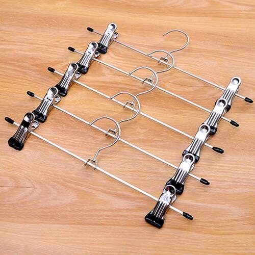 5pcs Metal Windproof Hanger for Clothes Home Pants Coat Non-