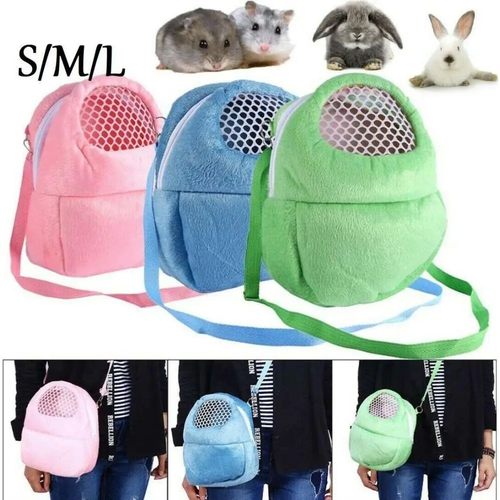 Hamster Travel Carrier Bag Chinchilla Guinea Pig Bunny Breat