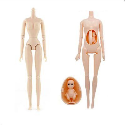 Doll Body Kids Toys 14 Joints 28 White Black Female Woman Te