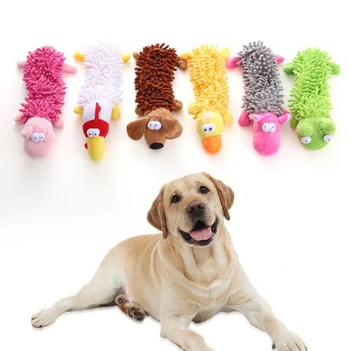 1 Plush Toy With A Dog Gnawing And Making Sounds Pet dog Toy