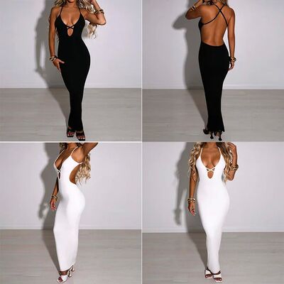 European and American women's summer strappy sexy buttocks t