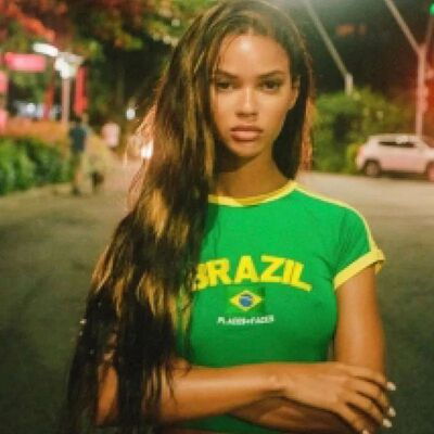 Brazil Letter 2024 New Summer T-shirt For Women Aesthetic 90