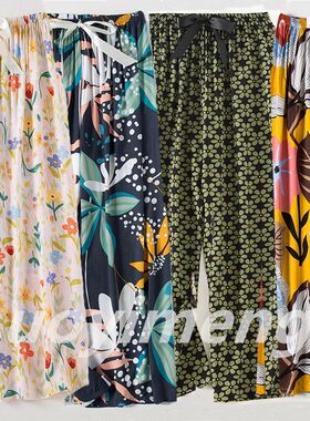 Women's Pants Home Clothes Summer Shorts Flower Printed Wide