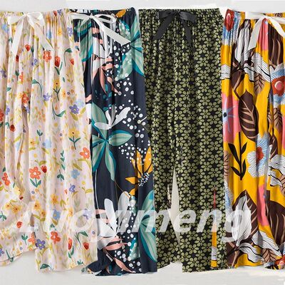 Women's Pants Home Clothes Summer Shorts Flower Printed Wide