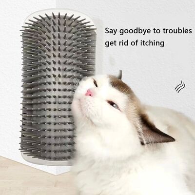 Cat Brush Comb Cat Toy with Catnip Cat Wall Brush Corner Cat