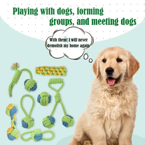 Pet Dog Toys for Large Small Dogs Toy Interactive Cotton Rop