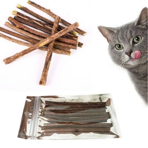 10/15/20 pcs/lot Catnip Stick Pet Cat Molar Toys Natural Woo