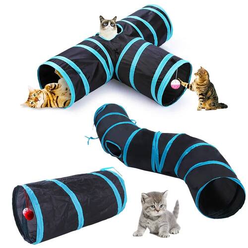 Cat Tunnel Foldable Cat Tunnel Pet Supplies Cat S T Y Pass P