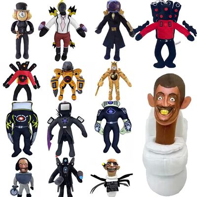 Skibidi Toilet Plush Soft Toy Cameraman TV Man Skibidi Dop D