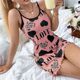 Two neck Paj Sexy Pajamas Set piece Lace Deep