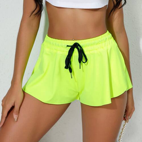 Cross-border quick-drying yoga shorts women's naked walk-awa