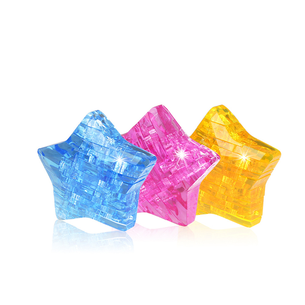 3D three-dimensional crystal building blocks star five-point