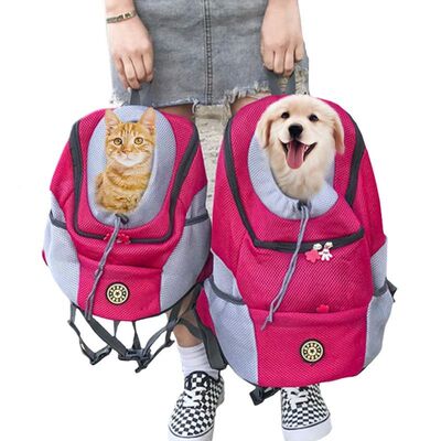Outdoor Pet Dog Carrier Bag Portable Travel Backpack  Front