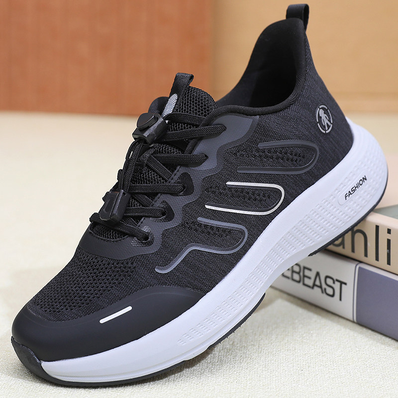 春秋款老北京布鞋男鞋老人健步鞋中老年爸爸运动休闲鞋减震跑步鞋